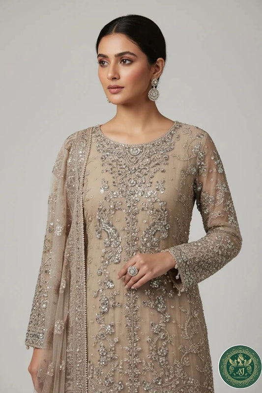 AJ fashion skin formal collection chiffon dress