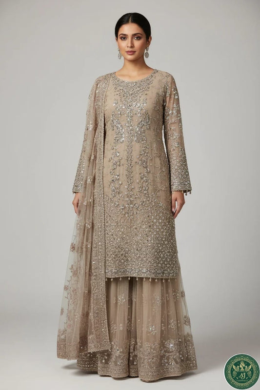 AJ fashion skin formal collection chiffon dress