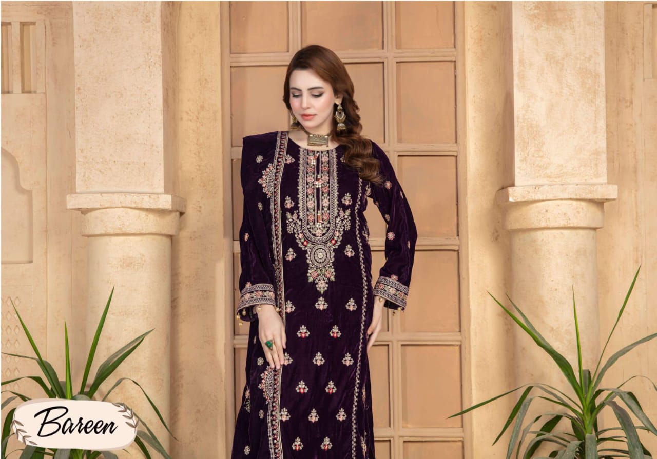 Mah meer Deep plum/purple velvet formal wear